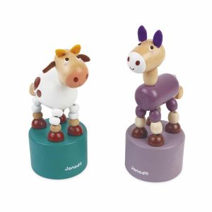 Janod Pocket – Drukfiguur Koe en Ezel