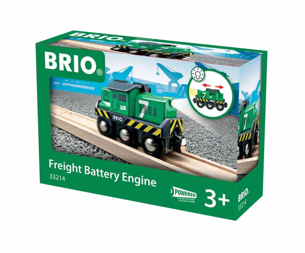 Locomotief voor goederentrein op batterijen