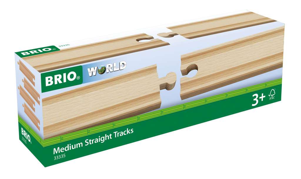 Middellange rechte rails