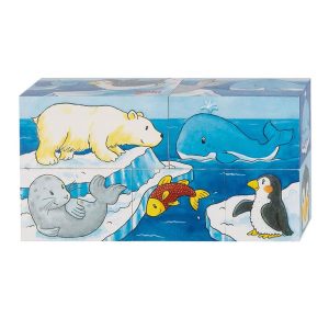 Goki Houten Blokpuzzel Safari en Noordpool