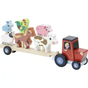 Vilac-Stapeldieren op tractor Ingela P. Arrhenius