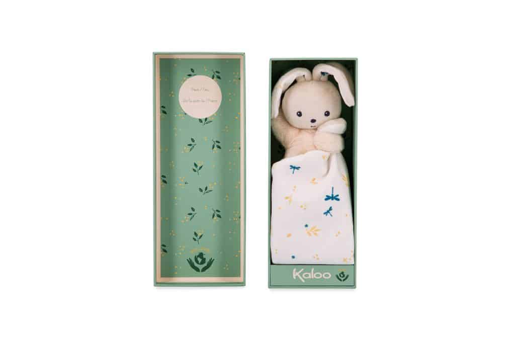 Kaloo – Knuffeldoek Konijndelicaat wit