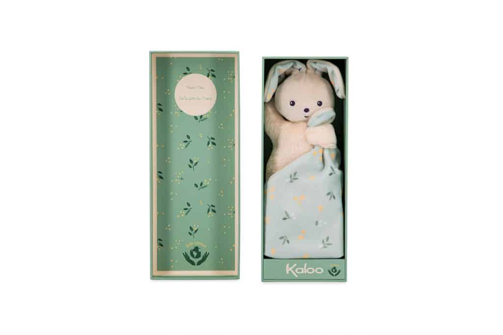 Kaloo – Knuffeldoek Konijnbosje citrus