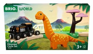 Cirkelvormige set met dinosaurus