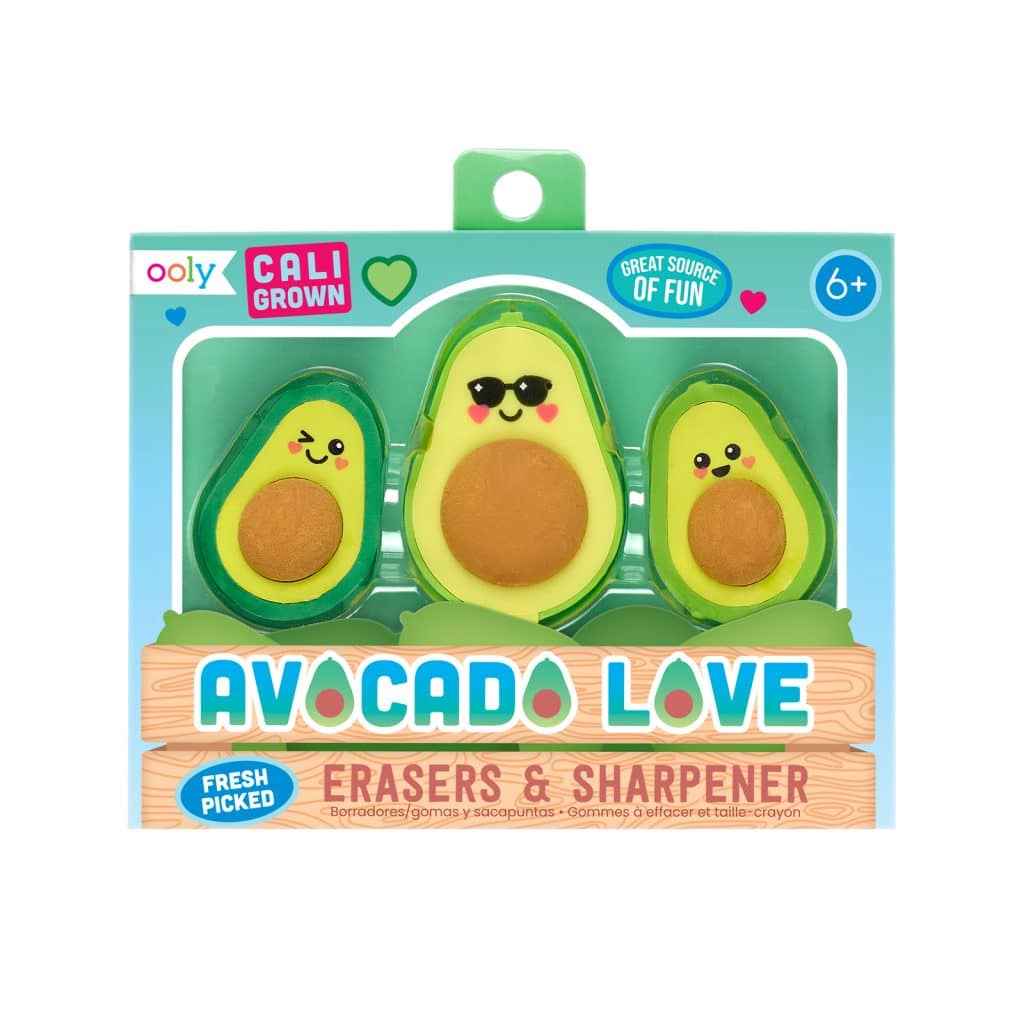 Ooly - Avocado Love Eraser and Sharpener