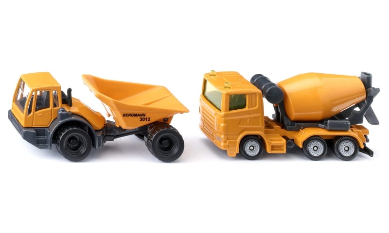 Siku Bouwplaats-set kiepwagen en cementwagen