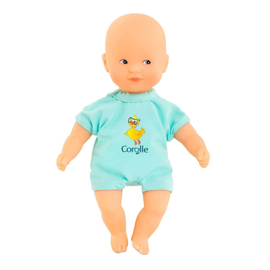 Corolle Mini Baby badpop - Blauw, 20cm