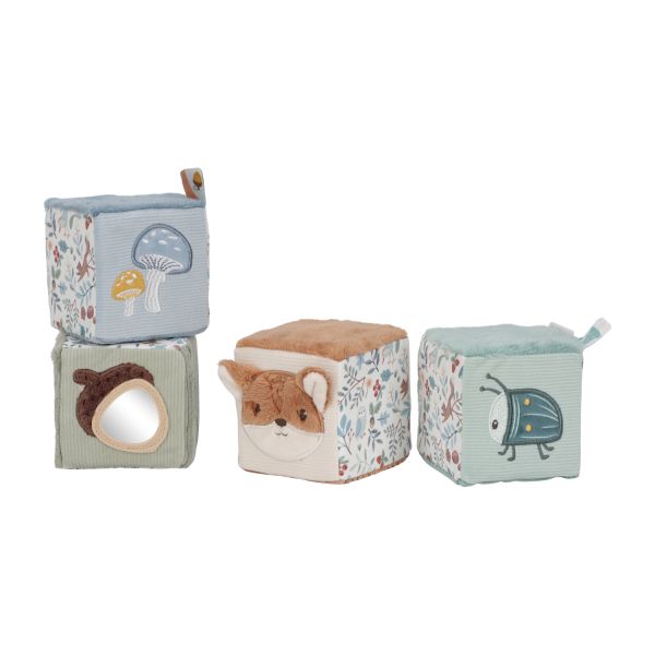 Little Dutch Blokkenset - Blauw - Forest Friends FSC