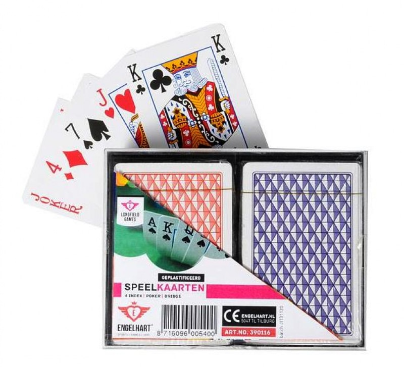 Speelkaarten (2 sets in etui)