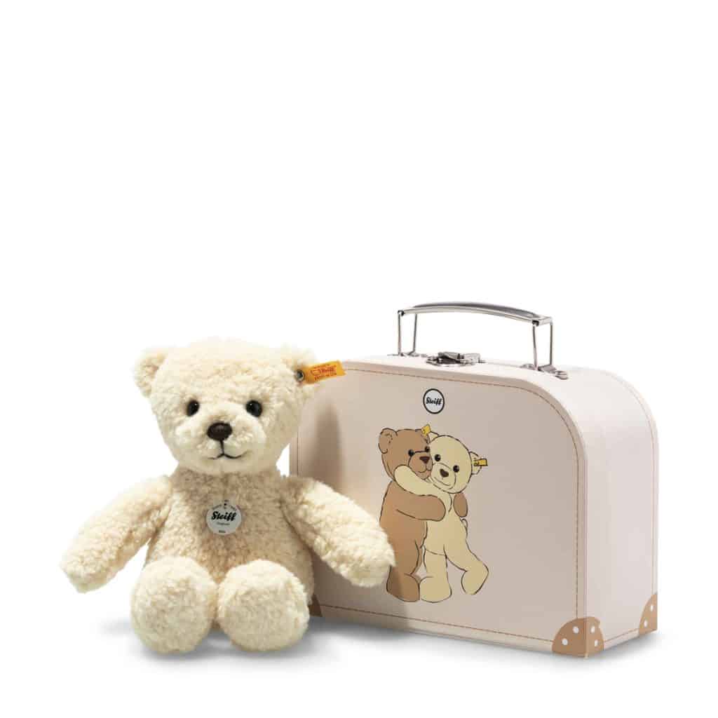 Steiff - Mila Teddy bear in suitcase, beige