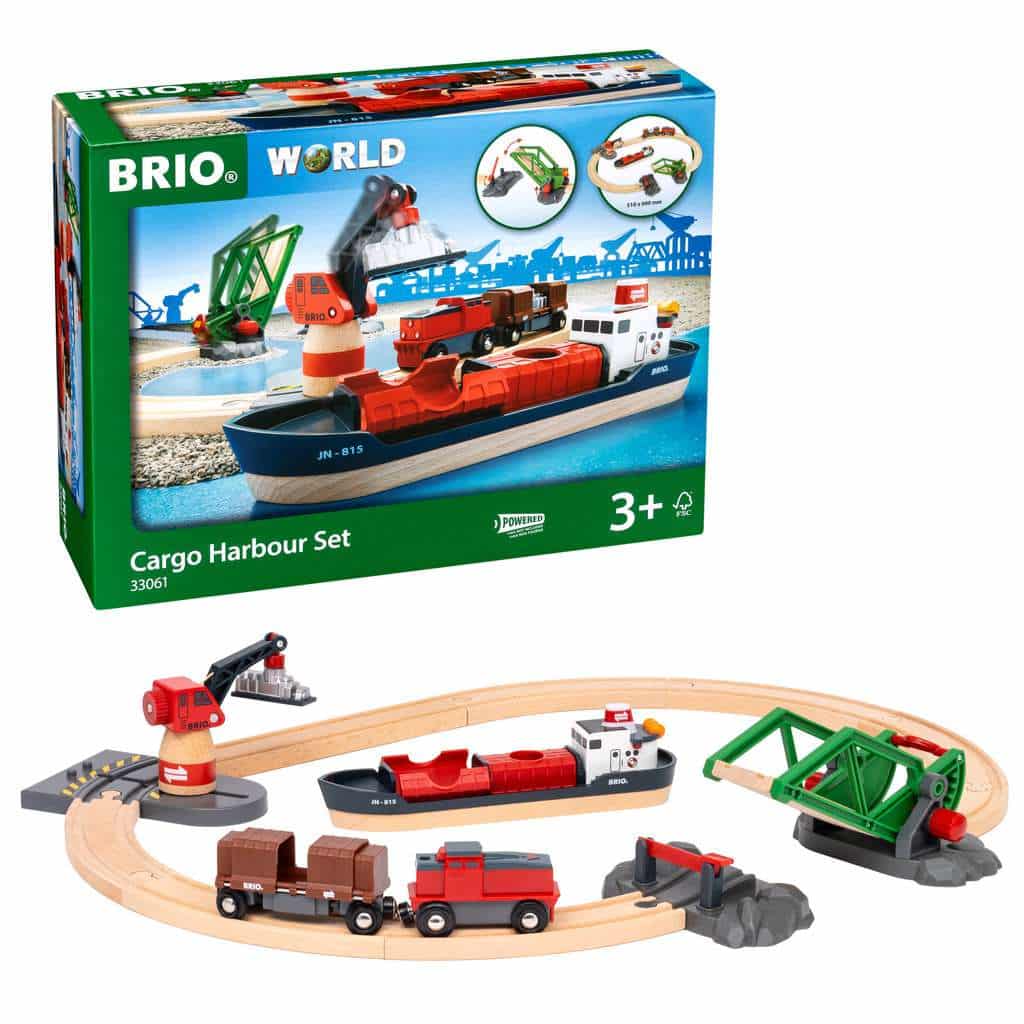 Treinset vracht bij de haven