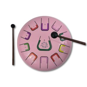 Tambú 11 tonen – Roze – Stalen Tong Drum