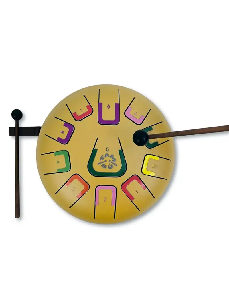 Tambú  11 tonen - Mat Goud - Stalen Tong Drum